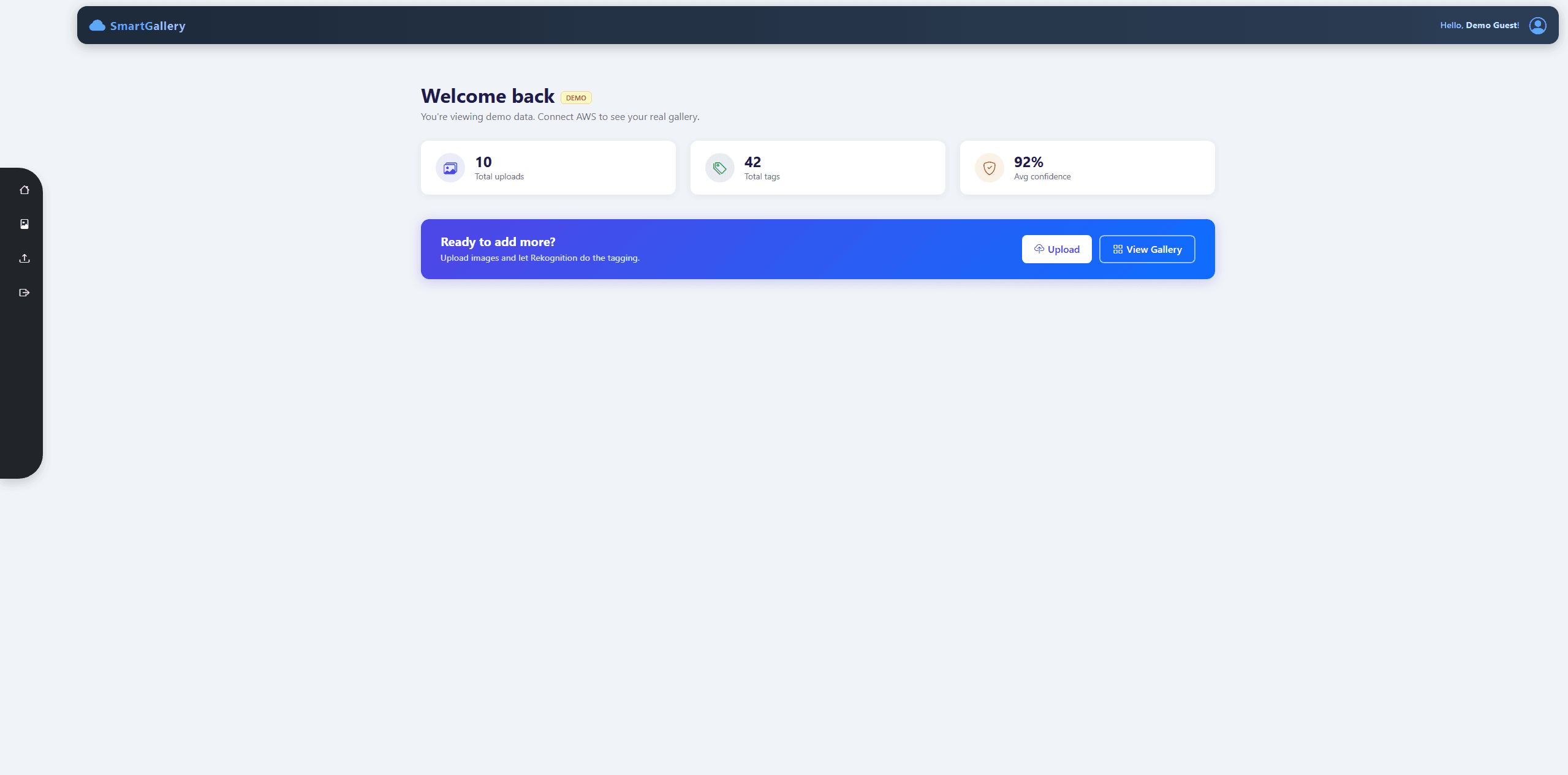 SmartGallery project screenshot