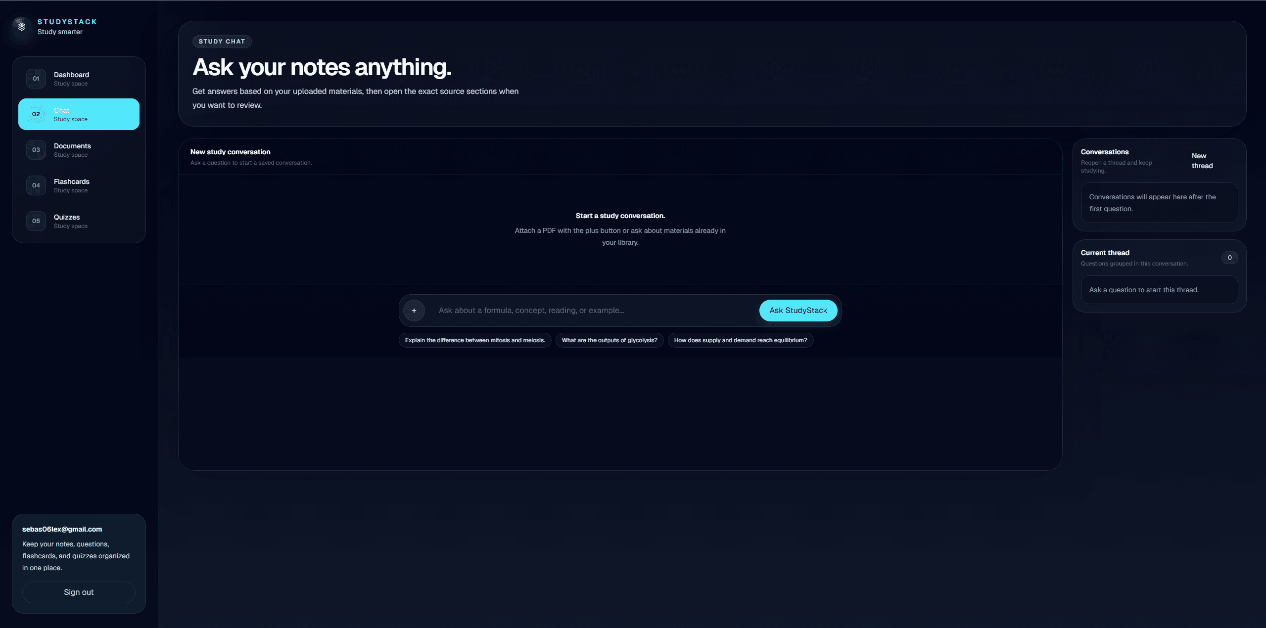 StudyStack AI project screenshot